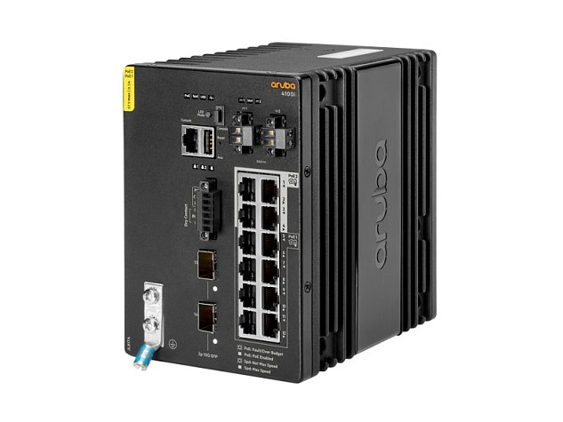 Aruba 4100i 12G CL4/6 POE 2SFP+ DIN Switch