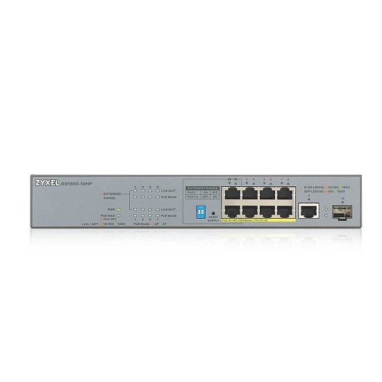 ZYXEL GS1300-10HP 10 Port unmanged CCTV PoE witch, 130W