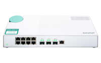 QNAP switch QSW-308-1C (8x Gigabit port + 3x 10G SFP+ port + 1x 10G RJ-45 kombo port)