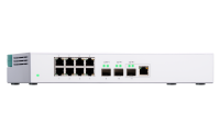 QNAP switch QSW-308-1C (8x Gigabit port + 3x 10G SFP+ port + 1x 10G RJ-45 kombo port)