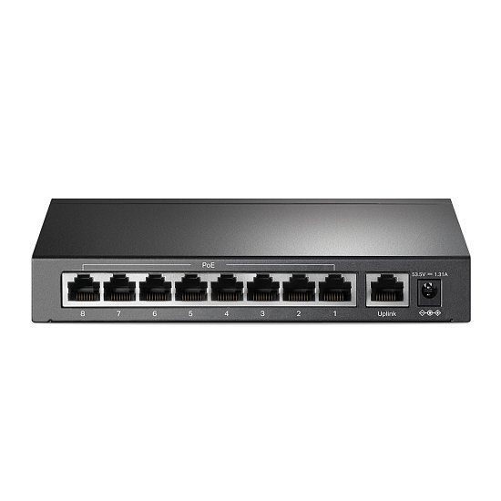 TP-Link TL-SF1009P 8x10/100 POE+ 65W,1x10/100 RJ45 nonPOE,desktop CCTV switch,kov.tělo