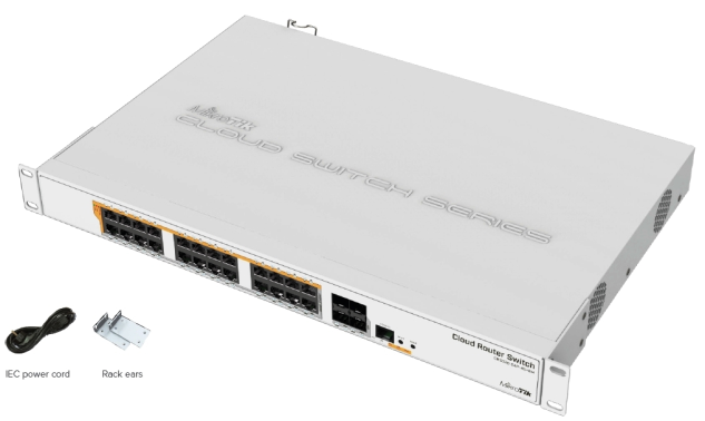 MIKROTIK CRS328-24P-4S+RM 24-port Gigabit Cloud Router Switch