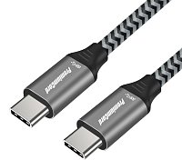 PremiumCord Kabel USB 3.2 Gen 1 USB-C male - USB-C male, bavlněný oplet, 0,5m