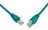 SOLARIX patch kabel CAT6 UTP PVC 1m zelený snag-proof