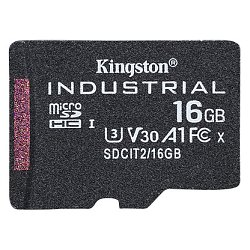 16GB microSDHC Kingston Industrial C10 A1 pSLC bez adaptéru
