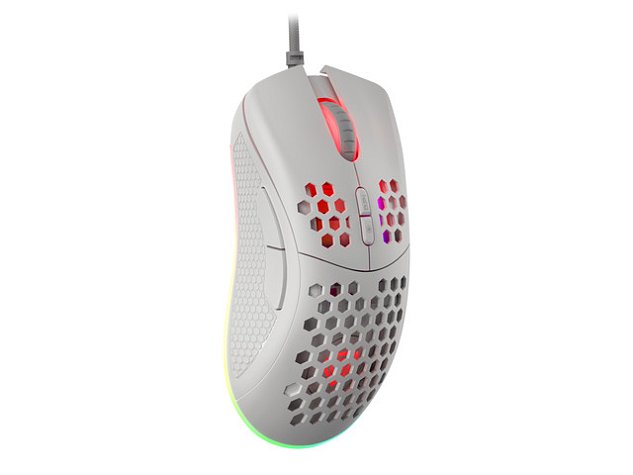 Genesis herní optická myš KRYPTON 555 8000DPI RGB, SW, bílá