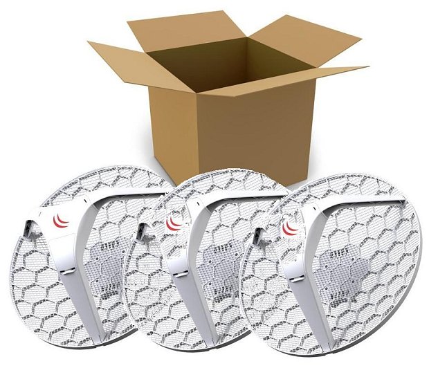 MikroTik RBLHG-5nD-3 Outdoor 802.11an 24,5dBi jednotka LHG 5 (3pack)