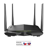 Tenda V12 VDSL2/ADSL WiFi AC Gb Router 1200Mb/s, Profile 35b, 1x DSL, 1x GWAN, 3x GLAN,1x USB,CZ app