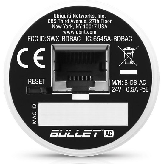 UBNT B-DB-AC, Dual Band Bullet AC