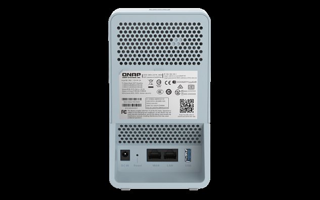 QNAP třípásmový Wi-Fi SD-WAN Mesh router QMiro-201W (2xGbE / 1xUSB 3.2 / Bluetooth / 4 int. antény)