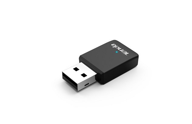 Tenda U9 WiFi AC650 USB Adapter, 633 Mb/s (433 + 200 Mb/s), 802.11 ac/a/b/g/n, OS Win XP/7/8/10