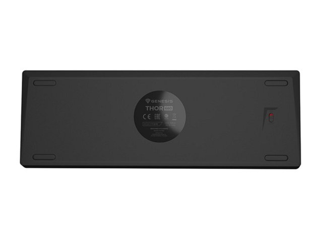 Genesis mechanická bezdrátová klávesnice THOR 660, černá, US layout, RGB podsvícení, Gateron RED