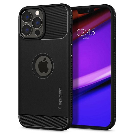 Ochranný kryt Spigen Rugged Armor pro iPhone 13 Pro Max černý