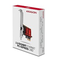 AXAGON PCEE-G25, PCIe síťová karta - 1x 2.5 Gigabit Ethernet port (RJ-45), Realtek, PXE, vč. LP