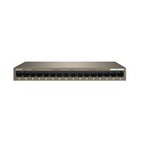 Tenda TEG1016M 16-port Gigabit Switch, 16x 10/100/1000 Mb/s, Fanless, MAC 8K, napájení AC/DC, i zeď