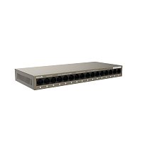 Tenda TEG1016M 16-port Gigabit Switch, 16x 10/100/1000 Mb/s, Fanless, MAC 8K, napájení AC/DC, i zeď