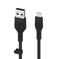 Belkin kabel USB-A na LTG_silikon, 1M, černý