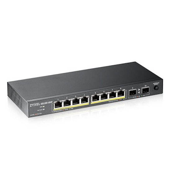 ZYXEL 10xGb/2xSFP 8xPOE switch GS1100-10HP v2