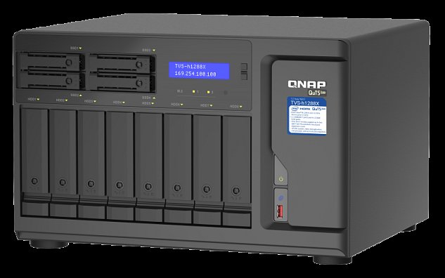 QNAP TVS-h1288X-W1250-16G (Xeon 3,3GHz, ZFS, 16GB ECC RAM, 8x 3,5