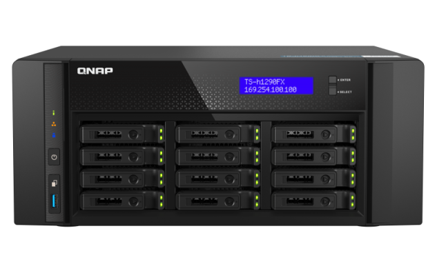 QNAP TS-h1290FX-7302P-128G (AMD EPYC, 128GB ECC RAM, 12x 2,5