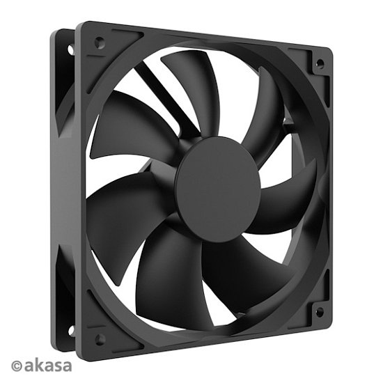 přídavný ventilátor Akasa 12 cm Smart black