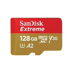 SanDisk Extreme microSDXC 128GB 190MB/s + adaptér