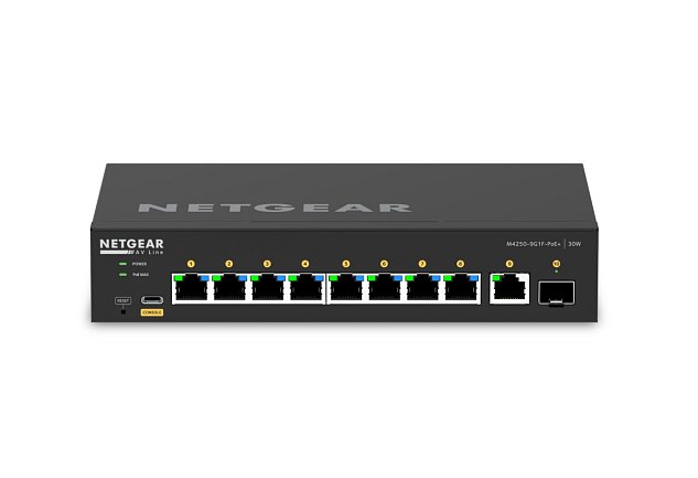 NETGEAR 10PT M4250-9G1F-POE+ MANAGED SWCH