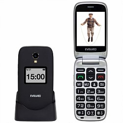 EVOLVEO EasyPhone FP, vyklápěcí mobilní telefon 2.8