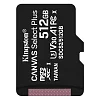 512GB microSDXC Kingston Canvas Select Plus  A1 CL10 100MB/s bez adapteru