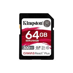 64GB SDHC UHS-II Kingston U3 V90 300R/260W