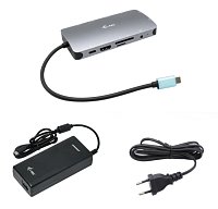 i-tec USB-C Metal Nano Dock HDMI/VGA with LAN, Power Delivery 100 W + zdroj 112W