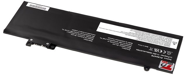 Baterie T6 Power Lenovo ThinkPad T480s serie, 4950mAh, 57Wh, 3cell, Li-Pol