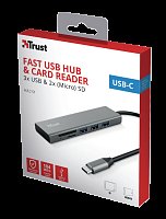 TRUST HALYX FAST USB-C HUB & CARD READER