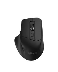 Myš C-TECH Ergo WLM-05, bezdrátová, 1600DPI, 6 tlačítek, USB nano receiver, černá