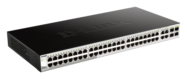 D-Link DGS-1210-48 Smart switch, 48x GbE, 4x RJ45/SFP, fanless