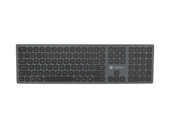 Bezdrátová klávesnice Natec DOLPHIN, BT + 2.4GHZ, X-SCISSORS, tenká, hliník
