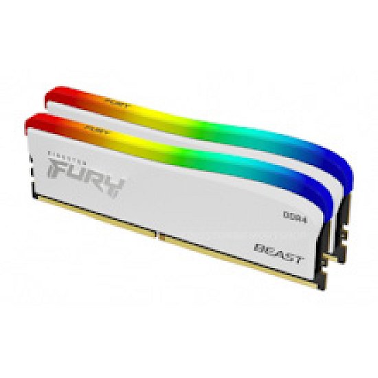 16GB DDR4-3200MHz CL16  FURY RGB White, 2x8GB