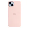 iPhone 14+ Silicone Case with MS - Chalk Pink