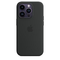 iPhone 14 Pro Silicone Case with MS - Midnight