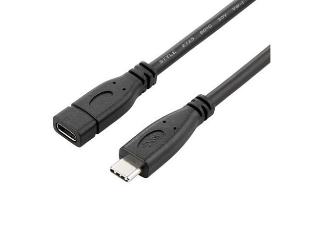 PremiumCord Prodlužovací kabel USB 3.2 generation 2, C/male - C/female, 1m