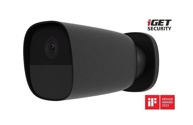 iGET SECURITY EP26 Black - WiFi bateriová FullHD kamera, IP65, samostatná i pro alarm M5-4G a M4, CZ