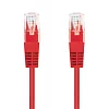 Kabel C-TECH patchcord Cat5e, UTP, červený, 1m