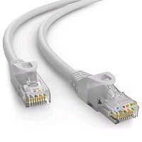 Kabel C-TECH patchcord Cat6e, UTP, šedý, 20m