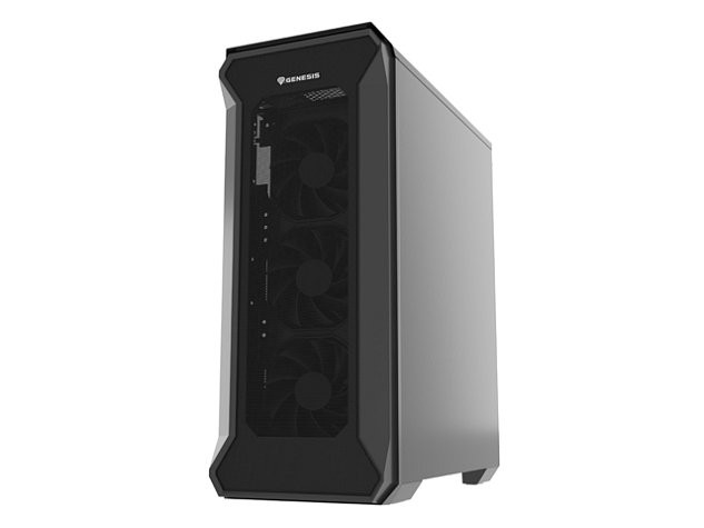 Počítačová skříň Genesis IRID 505F, černá, MIDI TOWER, 5x120mm ventilátory