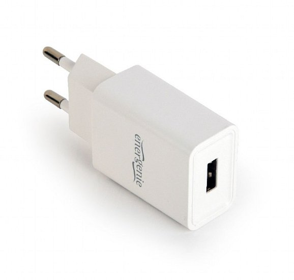 Gembird USB nabíječka 2,1A, bílá