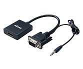 AKASA - VGA na HDMI s audio kabelem