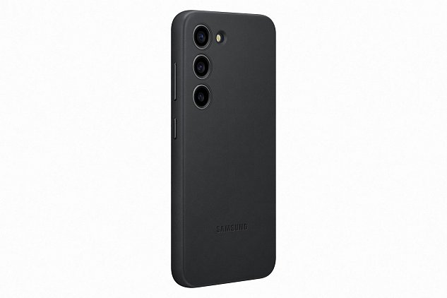 Samsung Kožený zadní kryt pro Samsung Galaxy S23+ Black