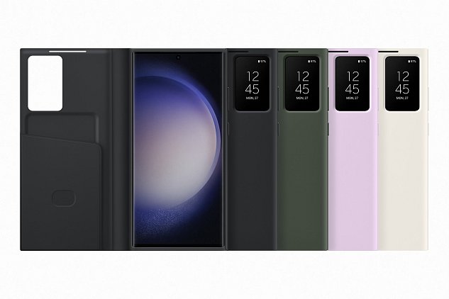 Samsung Flipové pouzdro Smart View pro Samsung Galaxy S23 Ultra Lilac