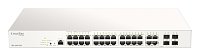 D-Link DBS-2000-28P 28xGb PoE+ Nuclias Smart Managed Switch 4x 1G Combo Ports,193W (With 1 Year Lic)