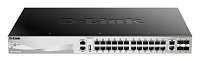 D-Link DGS-3130-30TS L3 Stackable Managed switch, 24x GbE, 2x 10G RJ-45, 4x 10G SFP+